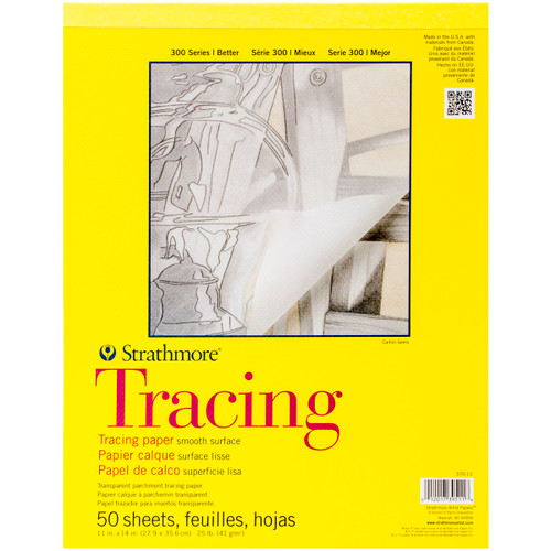 Strathmore Tracing Paper Pad 11"X14"-50 Sheets - 370110 - 012017395116