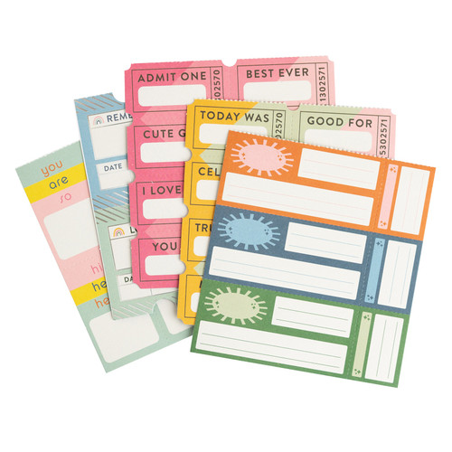 3 Pack Jen Hadfield Stardust Ticket Book 6/Pkg-W/Silver Foil Accents JH013810