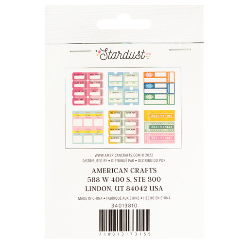 3 Pack - Jen Hadfield Stardust Ticket Book 6/Pkg-W/Silver Foil Accents - JH013810 3 Pack - Jen Hadfield Stardust Ticket Book 6/Pkg-W/Silver Foil Accents - JH013810