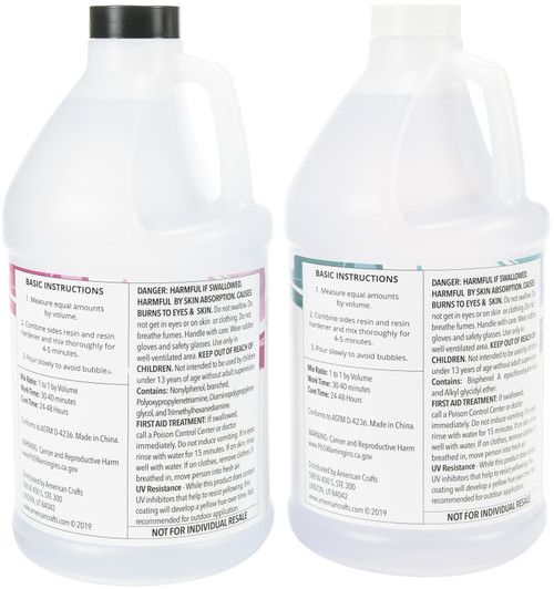 American Crafts Color Pour Resin & Hardener 2/Pkg-64oz Each - 359892