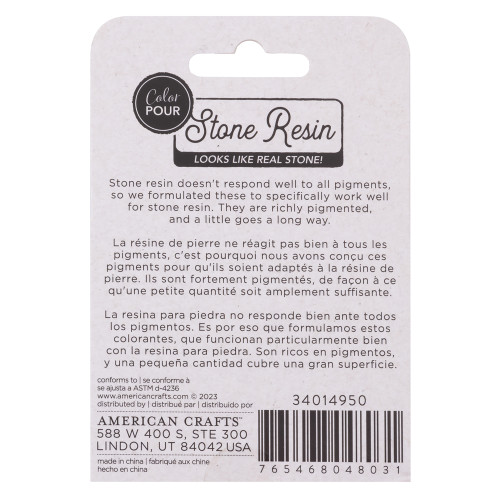 American Crafts Stone Resin Colorant 4/Pkg-Warm - 34014950 American Crafts Stone Resin Colorant 4/Pkg-Warm - 34014950