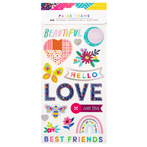 Paige Evans Blooming Wild Sticker Book-W/Holographic Foil Accents PE014057 - 718813174374