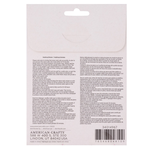 American Crafts Color Pour Stone Resin Silicone Mold-Cndle Hldr - 34014967 American Crafts Color Pour Stone Resin Silicone Mold-Cndle Hldr - 34014967