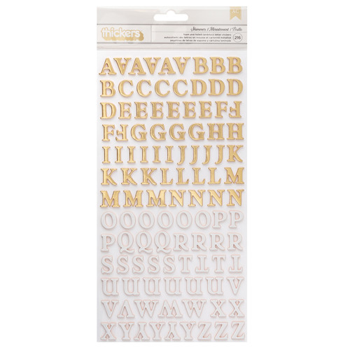 Maggie Holmes Woodland Grove Thickers Stickers 216/Pkg-Shimmers Alpha - MH021898 - 718813174831