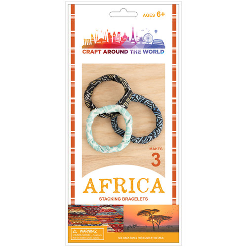 Craft Around The World African Stacking Bracelets-Makes 3 34019478 - 765468027951