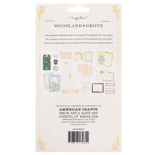 Maggie Holmes Woodland Grove Stationery Pack-W/Gold Foil - MH021900