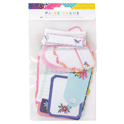 Paige Evans Blooming Wild Journaling Embellishments-W/Holographic Foil Accents PE014058 - 718813174381