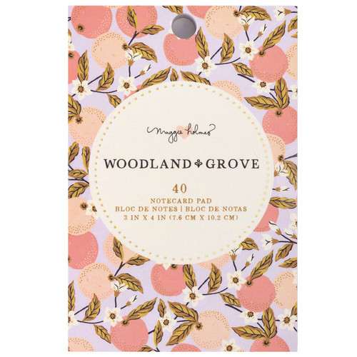Maggie Holmes Woodland Grove Card Pad 3"X4" 40/Pkg-Journaling - MH021913 - 765468043050