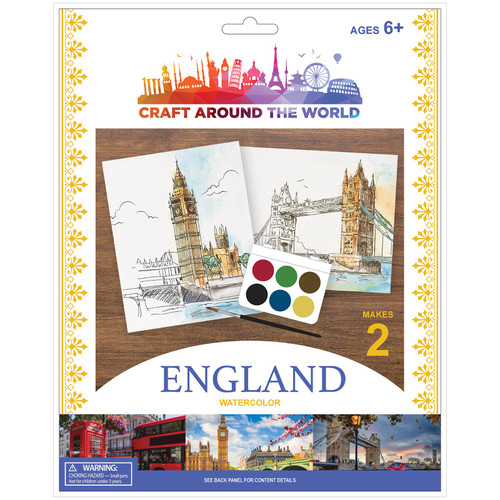 Craft Around The World London Watercolor-Makes 2 - 34020829 - 765468028026