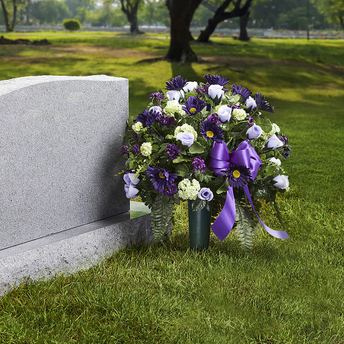 FloraCraft Cemetery Vase With FloraFoM Bulk Pack-4"X8.8" Plastic - CV12GU FloraCraft Cemetery Vase With FloraFoM Bulk Pack-4"X8.8" Plastic - CV12GU