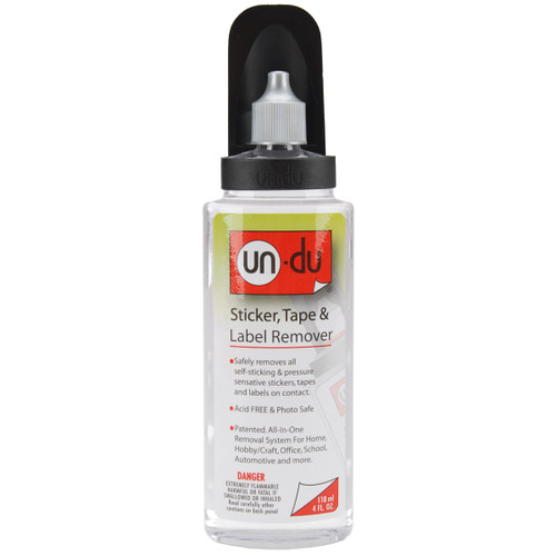 Un-Du Sticker, Tape & Label Remover Low VOC-4oz - 0100420B