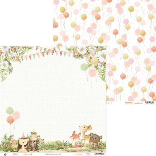 10 Pack Woodland Cuties Double-Sided Cardstock 12"X12"-#01 13WDC12-01 - 5904619323350