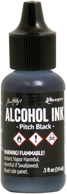 3 Pack - Tim Holtz Alcohol Ink .5oz-Pitch Black - TAL-22138 - 789541022138