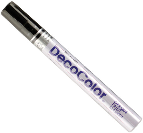 Uchida DecoColor Broad Opaque Oil-Based Paint Marker-Black - 300S-1 - 028617030111