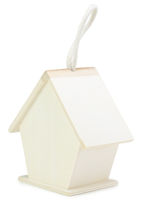 3 Pack - CousinDIY Unfinished Wood Birdhouse 5.1"x3.3"x5.5"-Rose - 20325400 3 Pack - CousinDIY Unfinished Wood Birdhouse 5.1"x3.3"x5.5"-Rose - 20325400