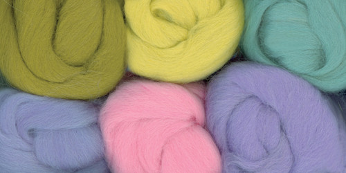 Colonial Paint Box Wools .33oz 6/Pkg-Misty Morning -Pk/Blu/Grn/Seafm/Yel/Lav - CNPBW-1