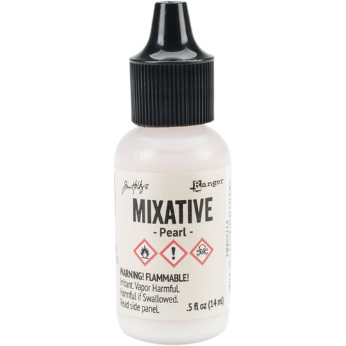 Tim Holtz Alcohol Ink Metallic Mixatives-Pearl Mixative AAISM-22114 - 789541022114