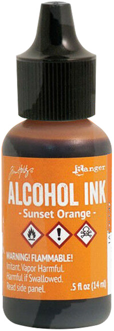 Tim Holtz Alcohol Ink .5oz-Sunset Orange - TAL-25542 - 789541025542