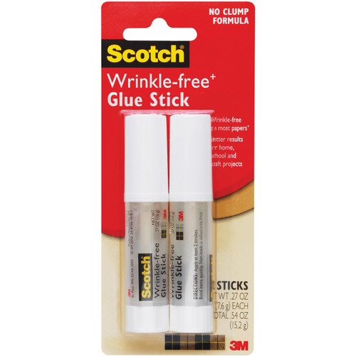6 Pack - Scotch Wrinkle-Free Glue Sticks 2/Pkg-.27oz - 6008WF-2 - 051141928586