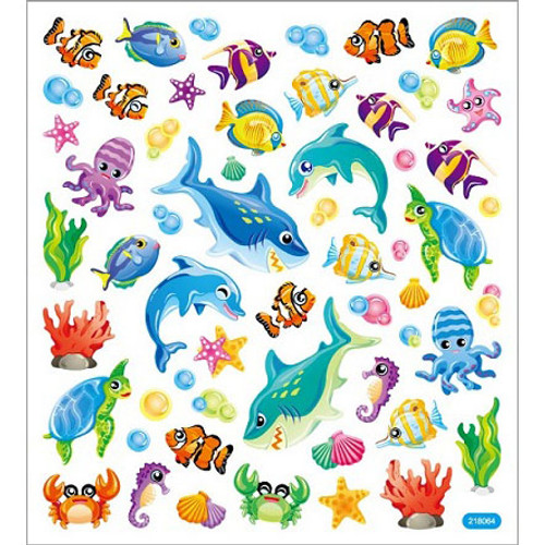 Sticker King Stickers-Marine Life - SK129MC-4539 - 679924453911 Sticker King Stickers-Marine Life - SK129MC-4539 - 679924453911