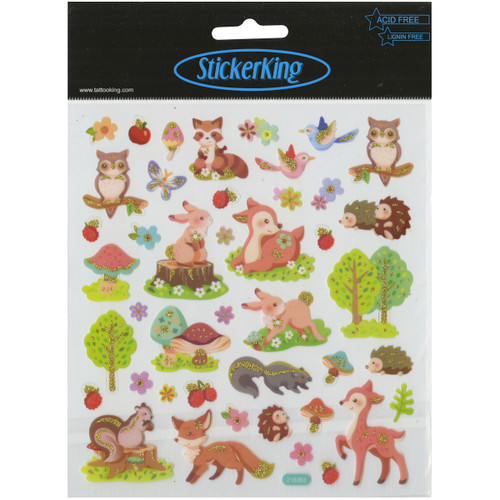Sticker King Stickers-Forest Critters - SK129MC-4538 - 679924453812