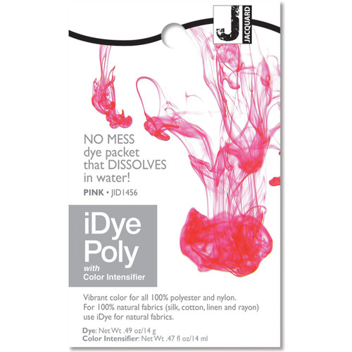 6 Pack Jacquard iDye Poly Fabric Dye 14g-Pink IPOLY-456 - 743772027669