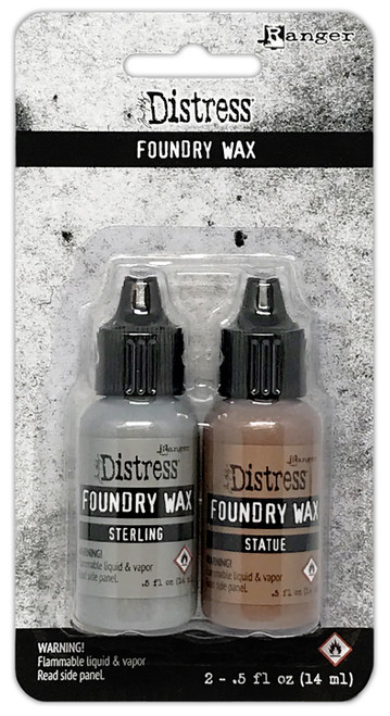 Tim Holtz Distress Foundry Wax Kit-Sterling/Statue - TDAK-80442 - 789541080442