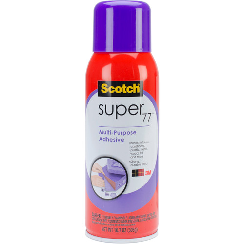 2 Pack Scotch Super 77 Multi-Purpose Spray Adhesive -10.75oz 77-10.75 - 638060276372