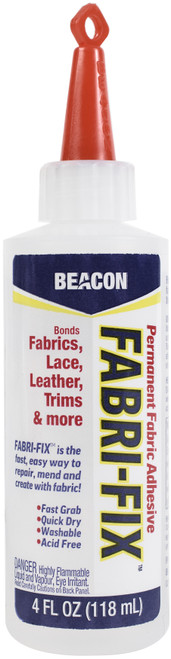 Beacon Fabri-Fix Permanent Adhesive-4oz - FF4OZBOT - 054947001408