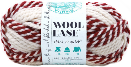 Lion Brand Wool-Ease Thick & Quick Yarn-Red Beacon - 640-607 - 023032646077 Lion Brand Wool-Ease Thick & Quick Yarn-Red Beacon - 640-607 - 023032646077