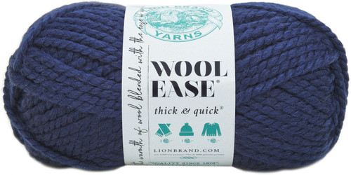 3 Pack - Lion Brand Wool-Ease Thick & Quick Yarn-Navy - 640-110 - 023032641102