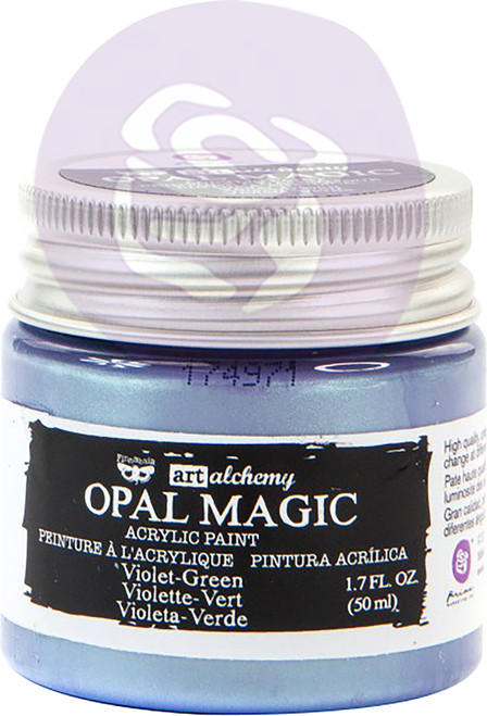 Finnabair Art Alchemy Opal Magic Acrylic Paint 1.7 Fl Oz-Violet/Green AAOM-66133 - 655350966133