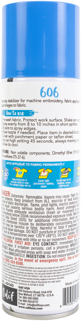 Odif USA 606 Spray & Fix Fusible Adhesive-6.5oz SF606