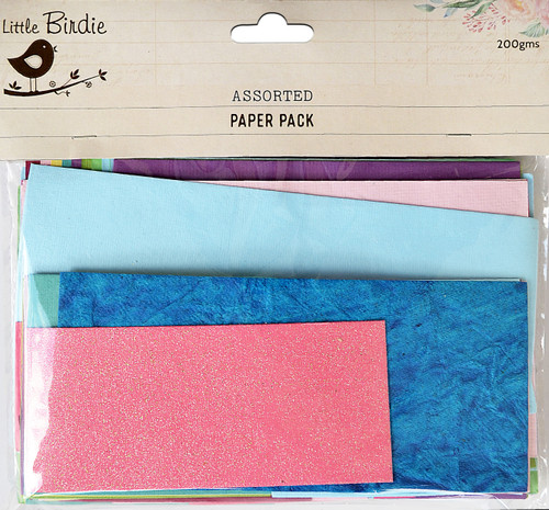 6 Pack Little Birdie Assorted Paper Pack 200g-Assorted CR67174 - 8903236490183