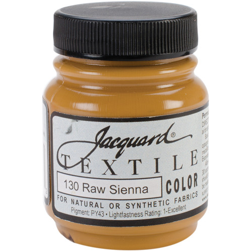 Jacquard Textile Color Fabric Paint 2.25oz-Raw Sienna - TEXTILE-1130 - 743772027782