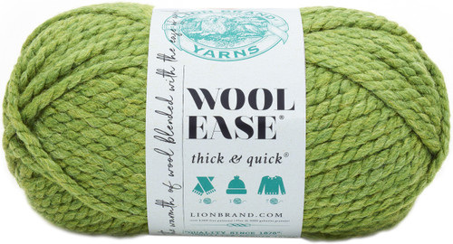 Lion Brand Wool-Ease Thick & Quick Yarn-Grass 640-131 - 023032641317