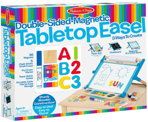 Melissa & Doug Double-Sided Magnetic Tabletop Easel- - MD2790 - 000772027908