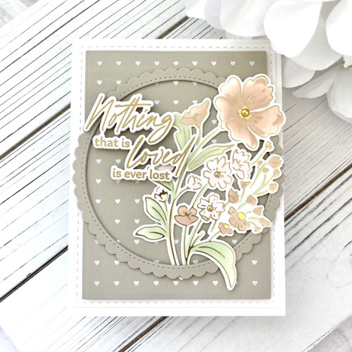 Pinkfresh Studio Hot Foil Plate-With Sympathy - PF181922 Pinkfresh Studio Hot Foil Plate-With Sympathy - PF181922