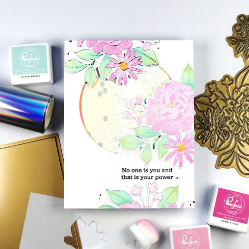 Pinkfresh Studio Hot Foil Plate-Dreamy Florals - PF181522 Pinkfresh Studio Hot Foil Plate-Dreamy Florals - PF181522
