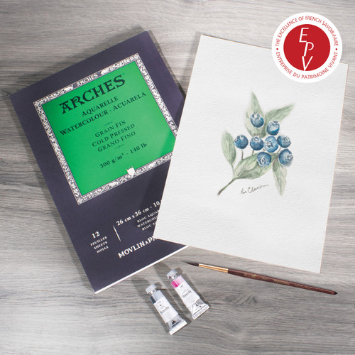 Arches Aquarelle Cold Pressed Watercolor Pad 10"x14"- 140lb, 12 Sheets - 5A002990-1GCP2 Arches Aquarelle Cold Pressed Watercolor Pad 10"x14"- 140lb, 12 Sheets - 5A002990-1GCP2