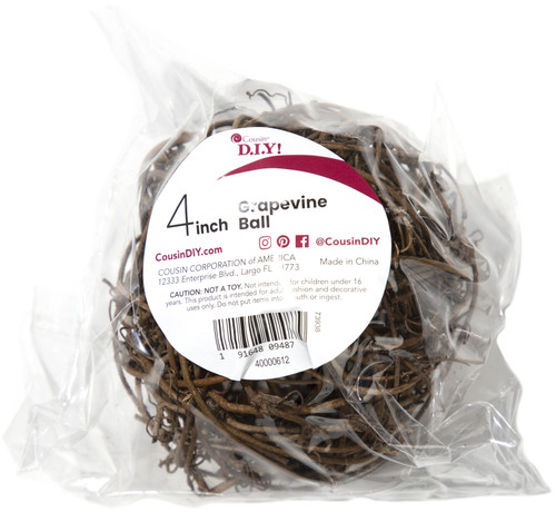 CousinDIY Grapevine Ball-4" - 40000612 - 191648094879 CousinDIY Grapevine Ball-4" - 40000612 - 191648094879