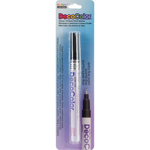 Uchida DecoColor Extra Fine Brilliant Opaque Paint Marker-Black - 140C-1 - 028617140124