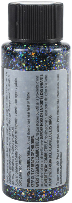 FolkArt Glitterific Glitter Paint 2oz-Black Opal GL-5995