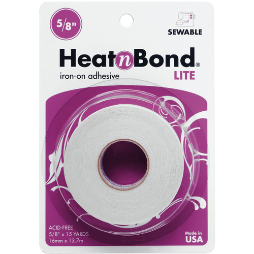 HeatnBond Lite Iron-On Adhesive-.625"X10yd - 3347 - 000943029588 HeatnBond Lite Iron-On Adhesive-.625"X10yd - 3347 - 000943029588