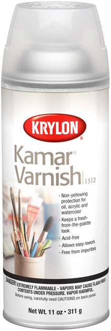 Krylon(R) Kamar Varnish Aerosol Spray-11oz K1312 - 724504013129