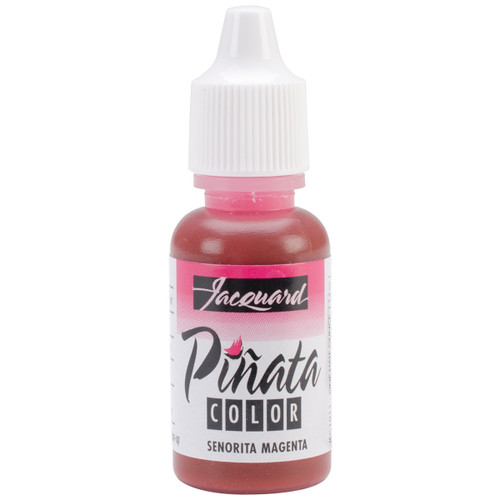 Jacquard Pinata Color Alcohol Ink .5oz-Senorita Magenta JFC-1011 - 743772101123