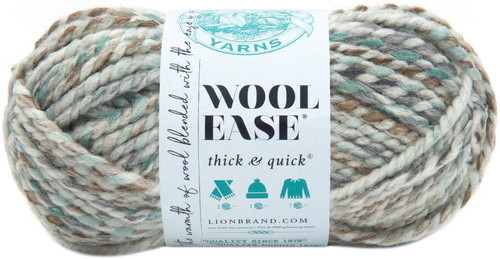 3 Pack - Lion Brand Wool-Ease Thick & Quick Yarn-Seaglass - 640-542 - 023032645421