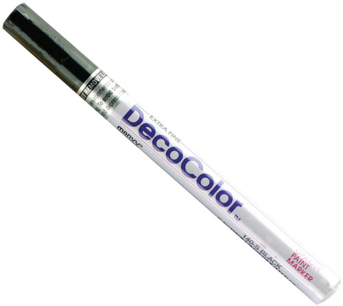 Uchida DecoColor Extra Fine Oil-Based Opaque Paint Marker-Black - DCEFP-S-1 - 028617140117 Uchida DecoColor Extra Fine Oil-Based Opaque Paint Marker-Black - DCEFP-S-1 - 028617140117