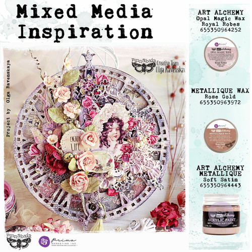 3 Pack - Finnabair Art Alchemy Opal Magic Wax .68 Fluid Ounce-Royal Robes - AAOW-64252 3 Pack - Finnabair Art Alchemy Opal Magic Wax .68 Fluid Ounce-Royal Robes - AAOW-64252