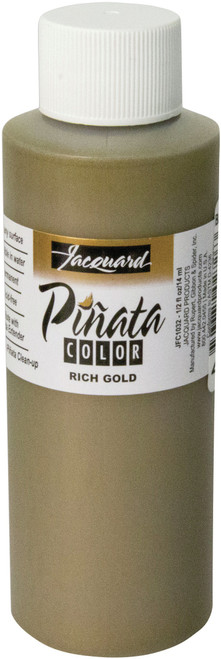 6 Pack Jacquard Pinata Color Alcohol Ink 4oz-Rich Gold JFC4OZ-3032 - 743772027263